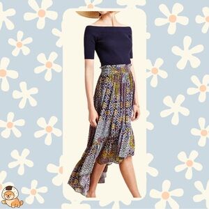 Anthropologie Dhruv Kapoor Carlotta Midi Skirt, Sz Sm